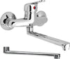 Miscelatore Rubinetto A Muro per Lavello Con 2 Canne Orientabili Fai da te/Attrezzature per cucine e bagni/Impianti per la cucina/Rubinetti da cucina/Rubinetti per lavelli da cucina Ogomondo - Martina Franca, Commerciovirtuoso.it