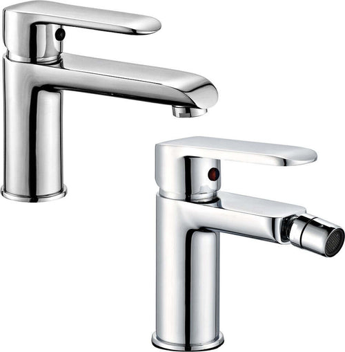 Miscelatore Rubinetto Bidet Cromato + Miscelatore Rubinetto Lavabo Cromato Bagno Casa Fai da te/Attrezzature per cucine e bagni/Attrezzature per bagni/Rubinetti per lavandini bagno Ogomondo - Martina Franca, Commerciovirtuoso.it