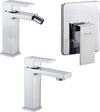 Miscelatore Rubinetto Bidet Cromato + Miscelatore Rubinetto Lavabo Cromato + Miscelatore Doccia Ad Incasso Da Parete Fai da te/Attrezzature per cucine e bagni/Attrezzature per bagni/Rubinetti per lavandini bagno Ogomondo - Martina Franca, Commerciovirtuoso.it