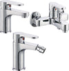 Miscelatore Rubinetto Bidet Cromato + Miscelatore Rubinetto Lavabo Cromato + Miscelatore Esterno Vasca Con Deviatore Fai da te/Attrezzature per cucine e bagni/Attrezzature per bagni/Rubinetti per bidet Ogomondo - Martina Franca, Commerciovirtuoso.it