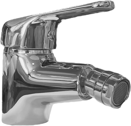 Miscelatore rubinetto bidet Cromo con 2 tubi flessibili