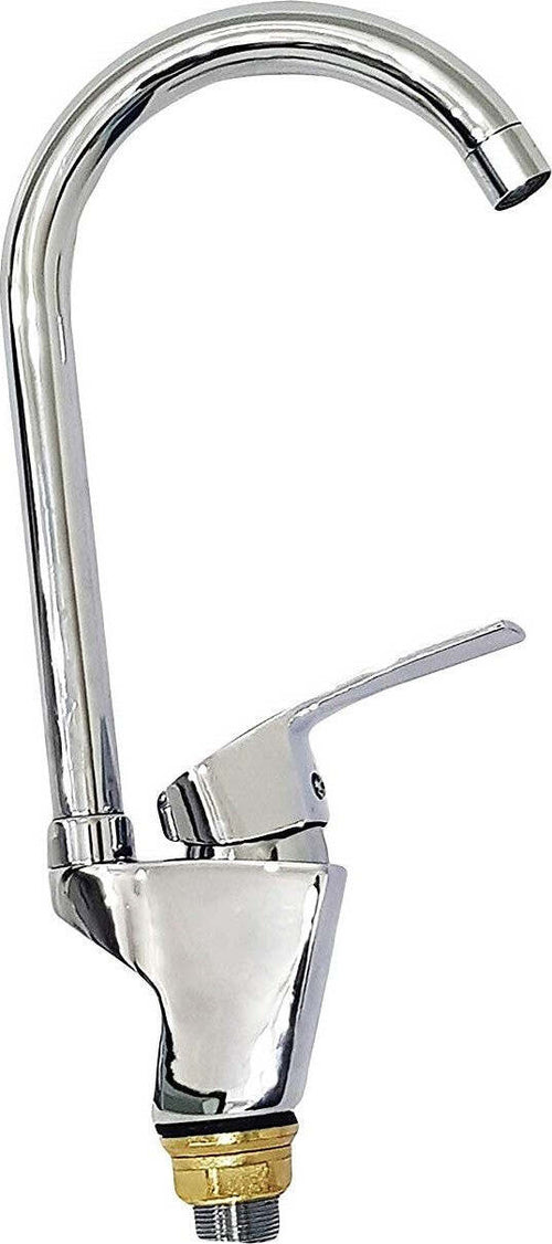 Miscelatore Rubinetto Canna Alta Esy_52969 Acciaio Argento Lavandino Doppio Foro Fai da te/Attrezzature per cucine e bagni/Impianti per la cucina/Rubinetti da cucina/Rubinetti per lavelli da cucina Trade Shop italia - Napoli, Commerciovirtuoso.it