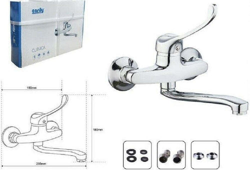 Miscelatore Rubinetto Lavello Cucina Vasca Muro Parete Monocomando Clinica 69207 Casa, arredamento e bricolage > Cucina > Rubinetti Cucina Trade Shop italia - Napoli, Commerciovirtuoso.it