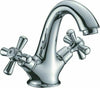 Miscelatore-Rubinetto-Manopole-A-Croce-Bagno-Lavabo-Ottone-Roma