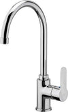 Miscelatore-Rubinetto-Monocomando-Cromato-Lavabo-Per-Lavello-Cucina-Canna-Alta