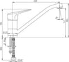Miscelatore Rubinetto Monocomando Per Lavello Cucina Acciaio Cromato Fai da te/Attrezzature per cucine e bagni/Impianti per la cucina/Rubinetti da cucina/Rubinetti per lavelli da cucina Trade Shop italia - Napoli, Commerciovirtuoso.it