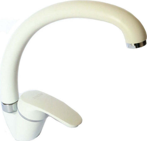 Miscelatore Rubinetto Monocomando Per Lavello Cucina Canna Curva Bianco 52939 Casa, arredamento e bricolage > Cucina > Rubinetti Cucina Trade Shop italia - Napoli, Commerciovirtuoso.it