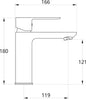 Miscelatore-Rubinetto-Oceania-Lavabo-in-Ottone-Colore-Bianco-Opaco-con-Piletta