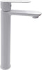 Miscelatore-Rubinetto-Oceania-per-Lavabo-con-Bocca-Alta-in-Ottone-Bianco-Opaco