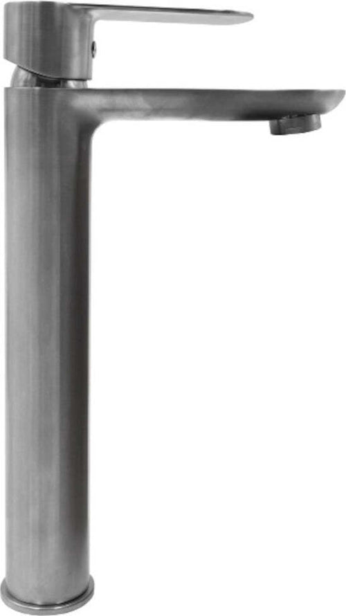 Miscelatore-Rubinetto-Oceania-per-Lavabo-con-Bocca-Alta-in-Ottone-Nickel-Spazzolato