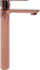 Miscelatore-Rubinetto-Oceania-per-Lavabo-con-Bocca-Alta-in-Ottone-Oro-Rosa