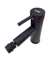 Miscelatore Rubinetto Per Lavabo Bidet Bagno Acciaio Inox Nero Piletta Ray 87392