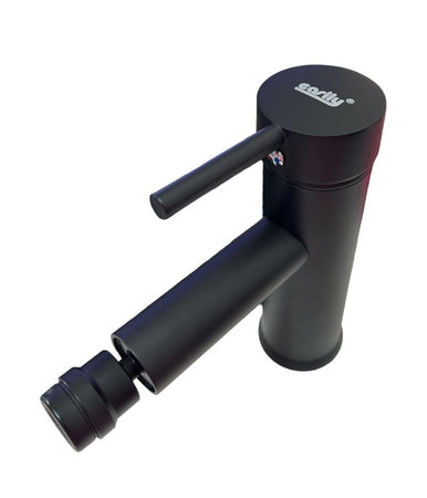 Miscelatore Rubinetto Per Lavabo Bidet Bagno Acciaio Inox Nero Piletta Ray 87392