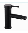 Miscelatore Rubinetto Per Lavabo Bidet Bagno Acciaio Inox Nero Piletta Ray 87392