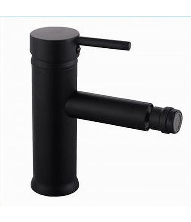 Miscelatore Rubinetto Per Lavabo Bidet Bagno Acciaio Inox Nero Piletta Ray 87392