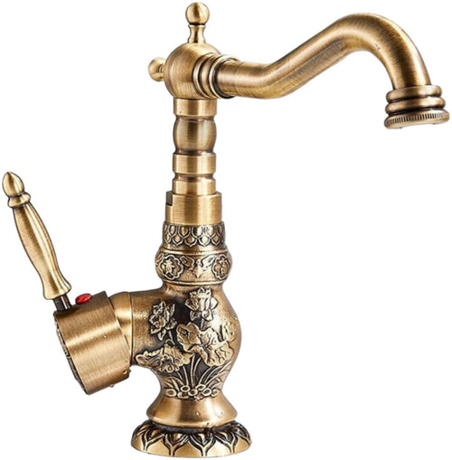 Miscelatore vintage da lavabo artistico