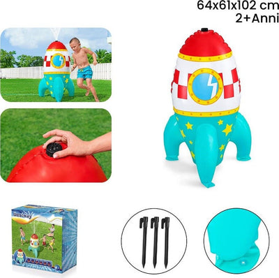Missile Gioco Spruzza Acqua Gonfiabile A Razzo Spaziale Bambini 61x64x102cm 52572 Giochi e giocattoli/Sport e giochi all'aperto/Giochi aquatici e piscine per bambini/Canotti e gonfiabili galleggianti Trade Shop italia - Napoli, Commerciovirtuoso.it
