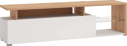 MISTIE---porta-tv-anta-decorata-moderno-minimal-in-legno-cm-170-x-41,5-x-46,5-h-Rovere-Chiaro-Milani-Home