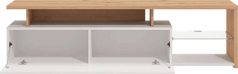 MISTIE---porta-tv-anta-decorata-moderno-minimal-in-legno-cm-170-x-41,5-x-46,5-h-Rovere-Chiaro-Milani-Home