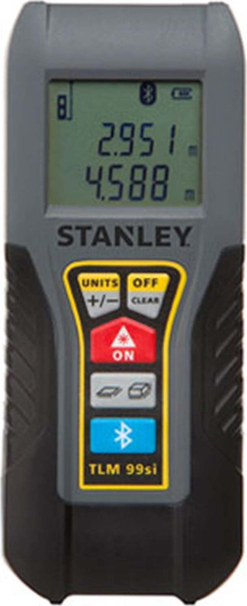 MISURATORE DI DISTANZA METRO PUNTATORE LASER CON BLUETOOTH STHT177361 STANLEY Fai da te/Utensili elettrici e a mano/Strumenti di misura e layout/Dispositivi di misurazione laser e accessori/Livelle laser/Generatori di linea laser Trade Shop italia - Napoli, Commerciovirtuoso.it