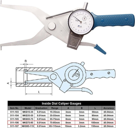 MISURATORE RAPIDO PER INTERNI SPESSIMETRO MICROMETRO 0-20mm 0.01mm 70mm Fai da te/Utensili elettrici e a mano/Strumenti di misura e layout/Misuratori/Spessimetri Trade Shop italia - Napoli, Commerciovirtuoso.it