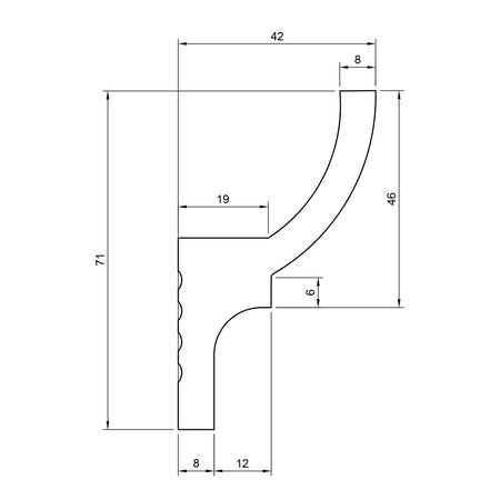 100ml di CORNICE A SOFFITTO con predisposizione LED 40x70x2000mm in POLIMERI - Polistrutturato - Eternal Parquet