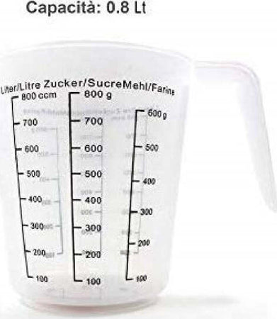 Misurino-Dosatore-800ml-Con-Scala-Graduata-Plastica-Recipiente-Precisione-Liquidi