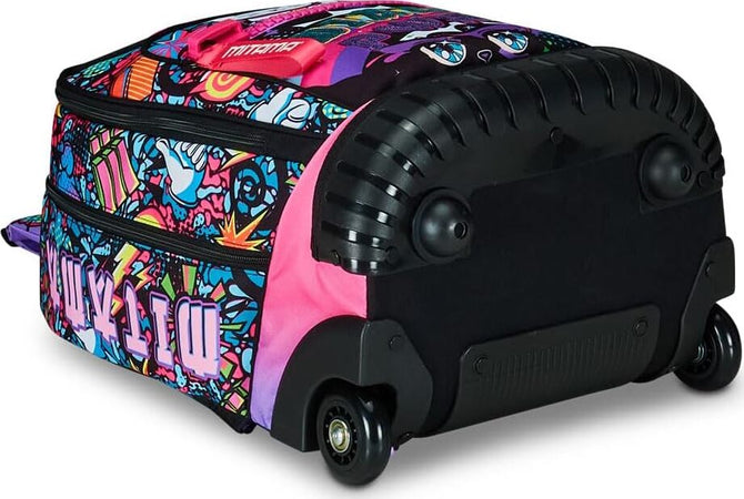 Mitama-Zaino-Trolley-Run-Scuola--Con-Ruote-Doppio-Scomparto,-Multicolore,-Scuola-Elementare-e-Tempo-Libero,-Bambina-Ragazza