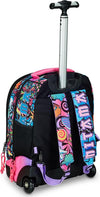 Mitama-Zaino-Trolley-Run-Scuola--Con-Ruote-Doppio-Scomparto,-Multicolore,-Scuola-Elementare-e-Tempo-Libero,-Bambina-Ragazza
