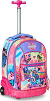 Mitama-Zaino-Trolley-Run-Scuola--Con-Ruote-Doppio-Scomparto,-Multicolore,-Scuola-Elementare-e-Tempo-Libero,-Bambina-Ragazza