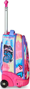 Mitama-Zaino-Trolley-Run-Scuola--Con-Ruote-Doppio-Scomparto,-Multicolore,-Scuola-Elementare-e-Tempo-Libero,-Bambina-Ragazza