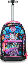 Mitama-Zaino-Trolley-Run-Scuola--Con-Ruote-Doppio-Scomparto,-Multicolore,-Scuola-Elementare-e-Tempo-Libero,-Bambina-Ragazza
