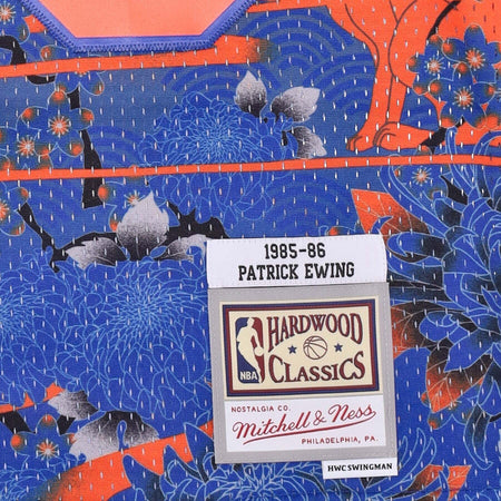 MITCHELL-&amp;-NESS-Canotta-Basket-Uomo-Nba-Ah-Swingman-Jersey-5.0-Hardwood-Classics-1985-No-33-Patrick-Ewing-Neykni-Blue/orange-da-uomo