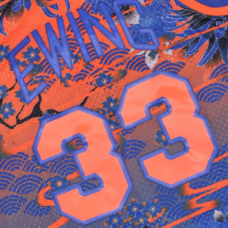 MITCHELL-&amp;-NESS-Canotta-Basket-Uomo-Nba-Ah-Swingman-Jersey-5.0-Hardwood-Classics-1985-No-33-Patrick-Ewing-Neykni-Blue/orange-da-uomo