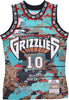 MITCHELL-&amp;-NESS-Canotta-Basket-Uomo-Nba-Ah-Swingman-Jersey-5.0-Hardwood-Classics-1998-No-10-Mike-Bibby-Vangri-Teal/black-da-uomo