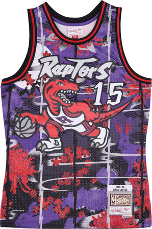 MITCHELL-&amp;-NESS-Canotta-Basket-Uomo-Nba-Ah-Swingman-Jersey-5.0-Hardwood-Classics-1998-No-15-Vince-Carter-Torrap-Purple/red-da-uomo
