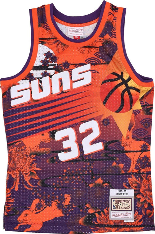 MITCHELL-&-NESS-Canotta-Basket-Uomo-Nba-Ah-Swingman-Jersey-5.0-Hardwood-Classics-1999-No-32-Jason-Kidd-Phosun-Orange/purple-da-uomo