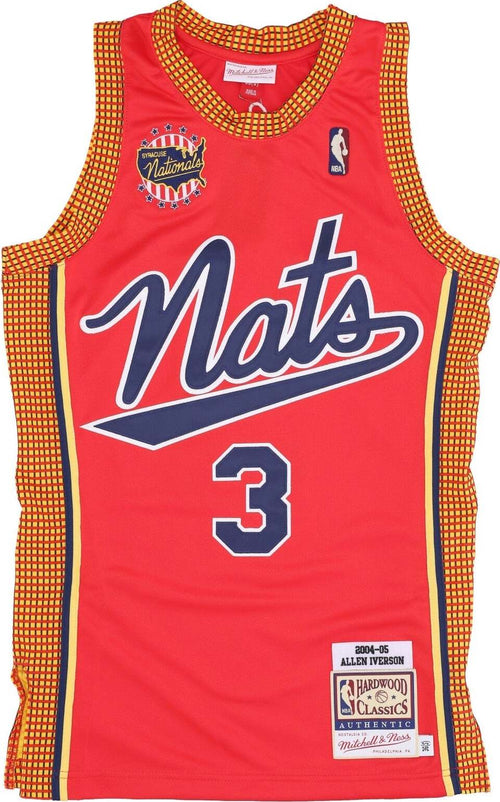 MITCHELL-&-NESS-Canotta-Basket-Uomo-Nba-Alternate-Jersey-Hardwood-Classics-No-3-Allen-Iverson-Phi76e-Light-Red-da-uomo