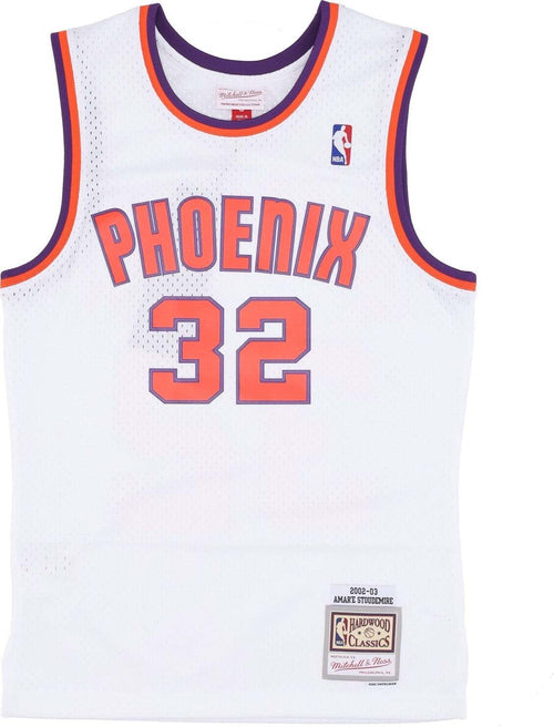 MITCHELL-&-NESS-Canotta-Basket-Uomo-Nba-Alternate-Jersey-Hardwood-Classics-No-32-Amar'e-Stoudemire-2002-03-Phosun-White/original-Team-Colors-da-uomo