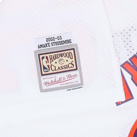 MITCHELL-&amp;-NESS-Canotta-Basket-Uomo-Nba-Alternate-Jersey-Hardwood-Classics-No-32-Amar'e-Stoudemire-2002-03-Phosun-White/original-Team-Colors-da-uomo
