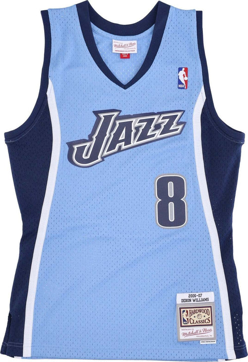 MITCHELL-&-NESS-Canotta-Basket-Uomo-Nba-Alternate-Jersey-Hardwood-Classics-No-8-Deron-Williams-2006-07-Utajaz-Original-Team-Colors-da-uomo