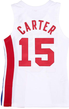 MITCHELL-&amp;-NESS-Canotta-Basket-Uomo-Nba-Alternate-Jersey-No-15-Vince-Carter-Nejnet-White/original-Team-Colors-da-uomo