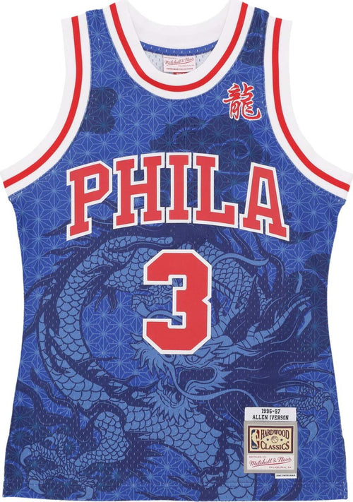 MITCHELL-&-NESS-Canotta-Basket-Uomo-Nba-Asian-Heritage-6.0-Fashion-Swingman-Jersey-1996-No-3-Allen-Iverson-Phi76e-Original-Team-Colors-da-uomo