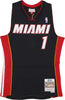 MITCHELL-&amp;-NESS-Canotta-Basket-Uomo-Nba-Black-Jersey-2012-No-1-Chris-Bosh-Miahea-Black-da-uomo