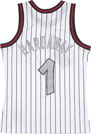 MITCHELL-&amp;-NESS-Canotta-Basket-Uomo-Nba-Cracked-Cement-Swingman-Jersey-Hardwood-Classics-No-1-Penny-Hardaway-Orlmag-White-da-uomo