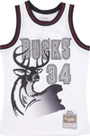 MITCHELL-&-NESS-Canotta-Basket-Uomo-Nba-Cracked-Cement-Swingman-Jersey-No-34-Ray-Allen-Milbuc-White-da-uomo