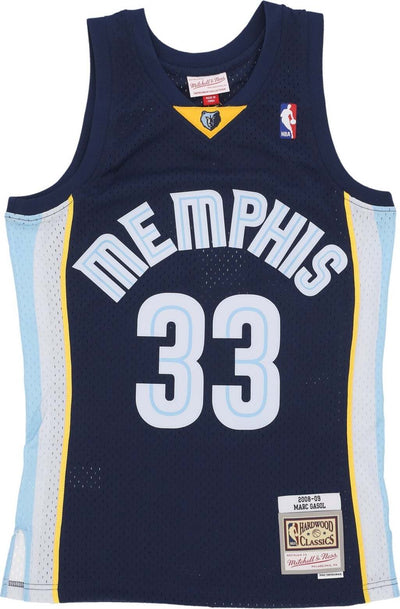 MITCHELL-&-NESS-Canotta-Basket-Uomo-Nba-Dark-Jersey-2008-No-33-Marc-Gasol-Memgri-Original-Team-Colors-da-uomo