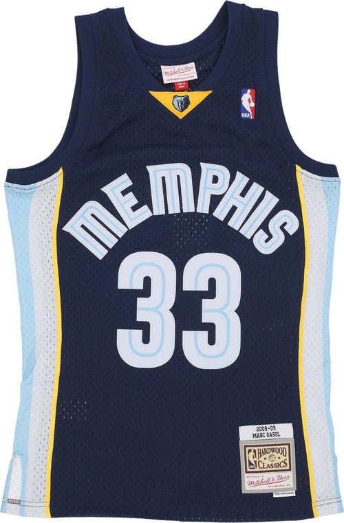 MITCHELL-&-NESS-Canotta-Basket-Uomo-Nba-Dark-Jersey-2008-No-33-Marc-Gasol-Memgri-Original-Team-Colors-da-uomo