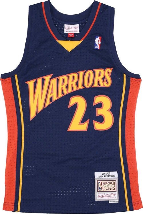 MITCHELL-&-NESS-Canotta-Basket-Uomo-Nba-Dark-Jersey-Hardwood-Classics-No-23-Jason-Richardson-2002-03-Golwar-Original-Team-Colors-da-uomo