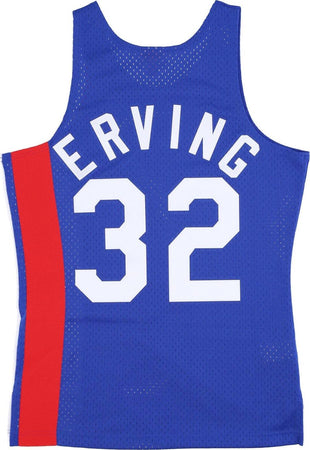 MITCHELL-&amp;-NESS-Canotta-Basket-Uomo-Nba-Dark-Jersey-Hardwood-Classics-No-32-Julius-Erving-1973-74-Neynet-Original-Team-Colors-da-uomo